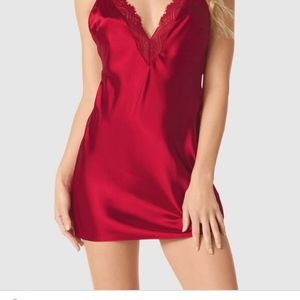 Lasenza Satin Chemise Red.